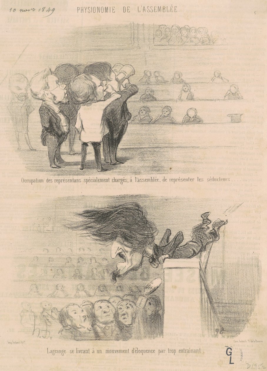 Temsilcilerin mesleği ... by Honoré Daumier