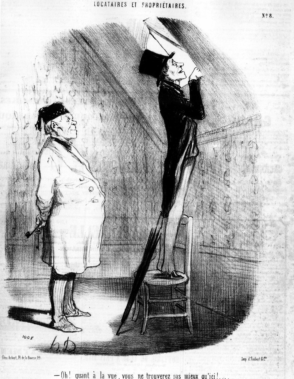 Ah! Manzaraya gelince, buradan daha iyisini bulamayacaksınız!... , Honore Daumier