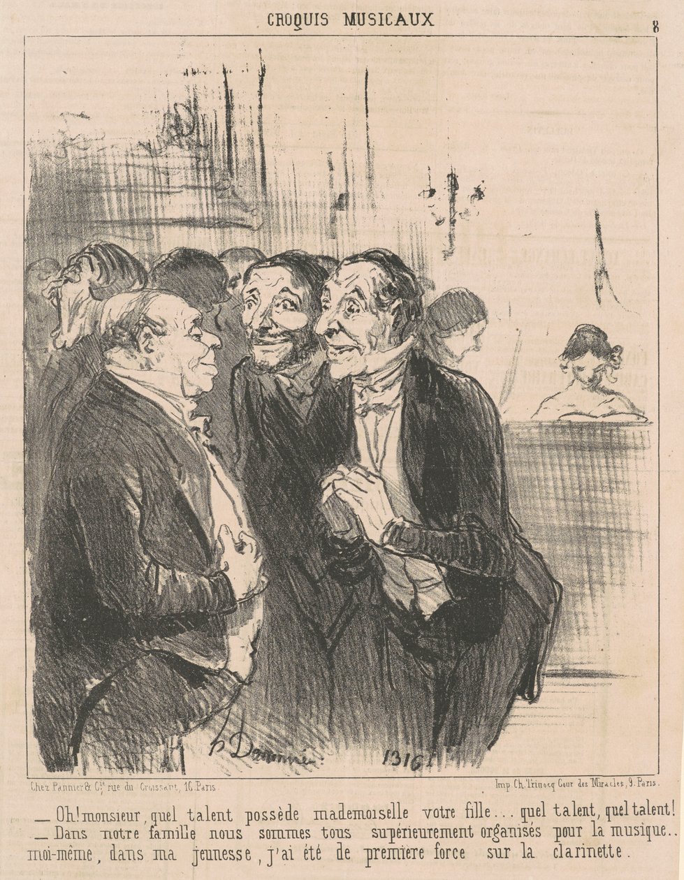 Ey! Efendim, ne yetenek var ... by Honoré Daumier