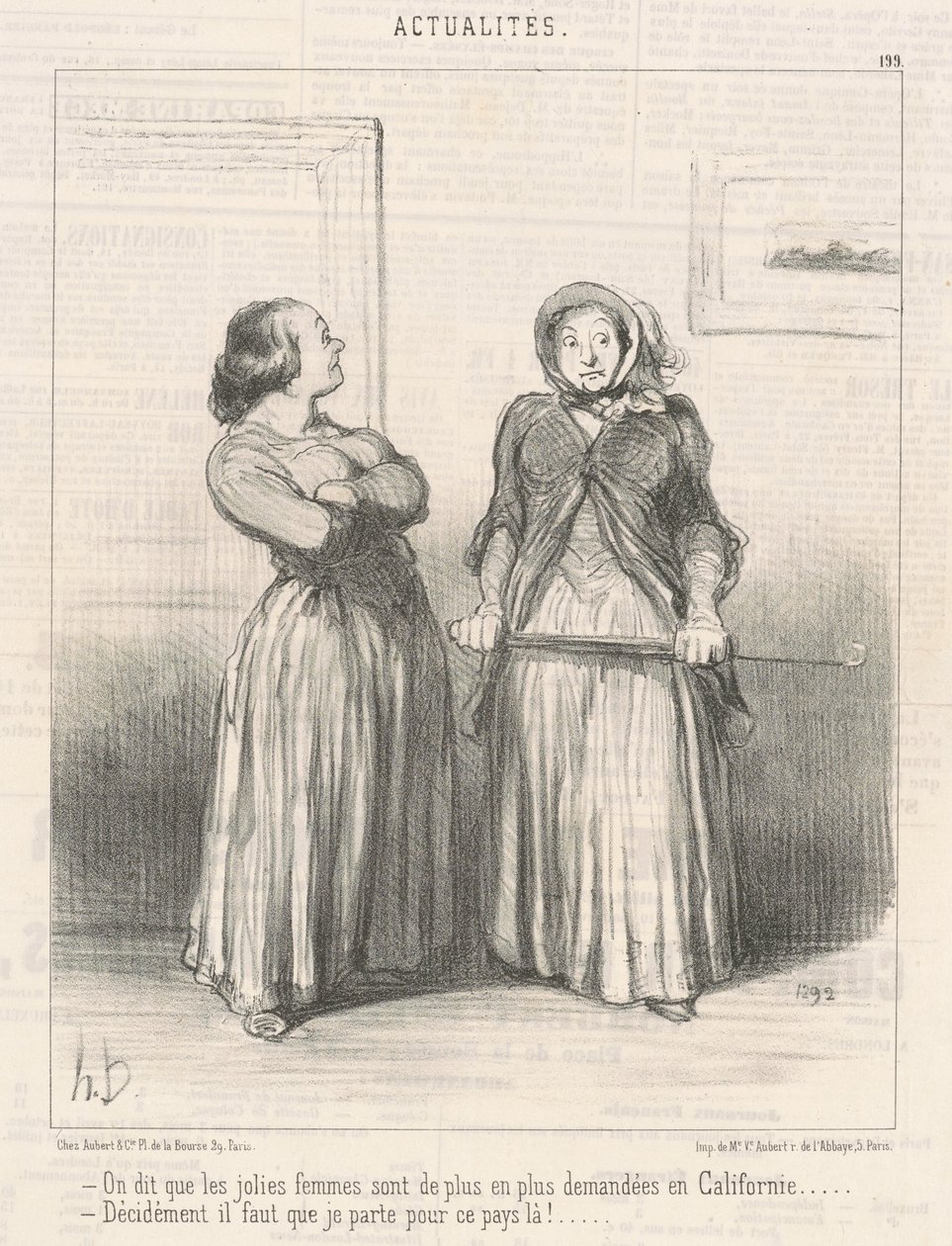 Güzel kadınlar derler... by Honoré Daumier