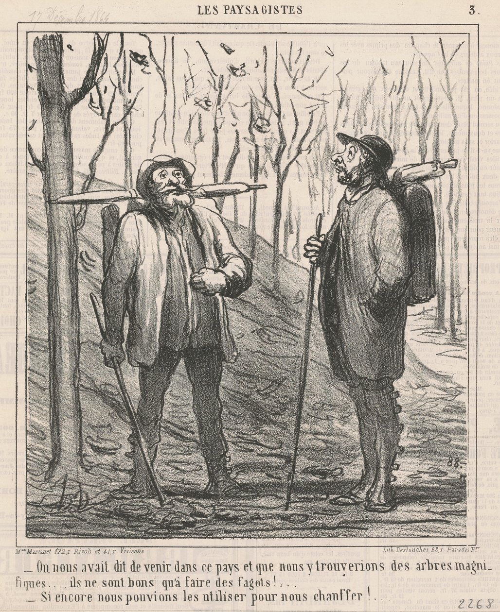 Bize bu ülkeye gelmemiz söylendi... by Honoré Daumier
