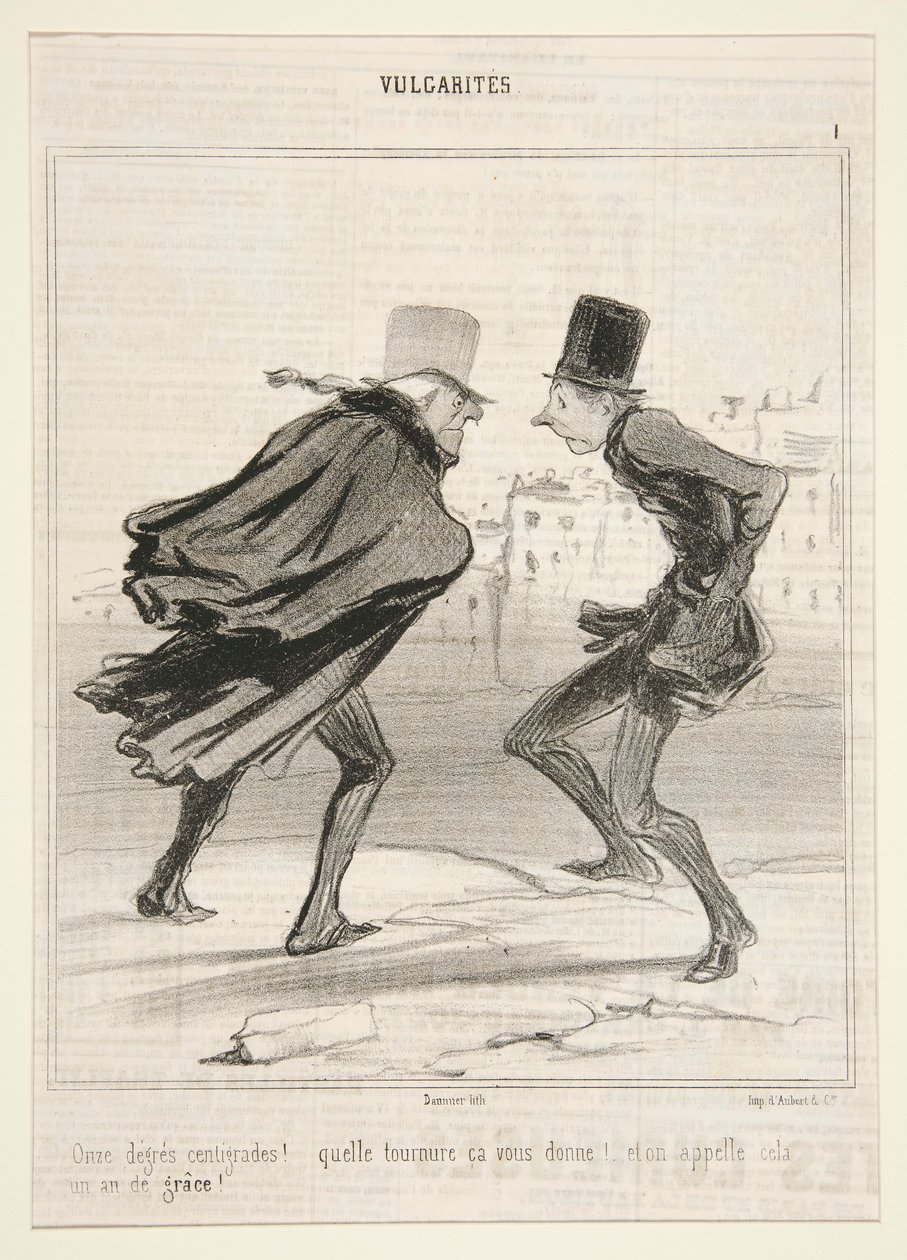 On Bir Derece Santigrat! by Honoré Daumier