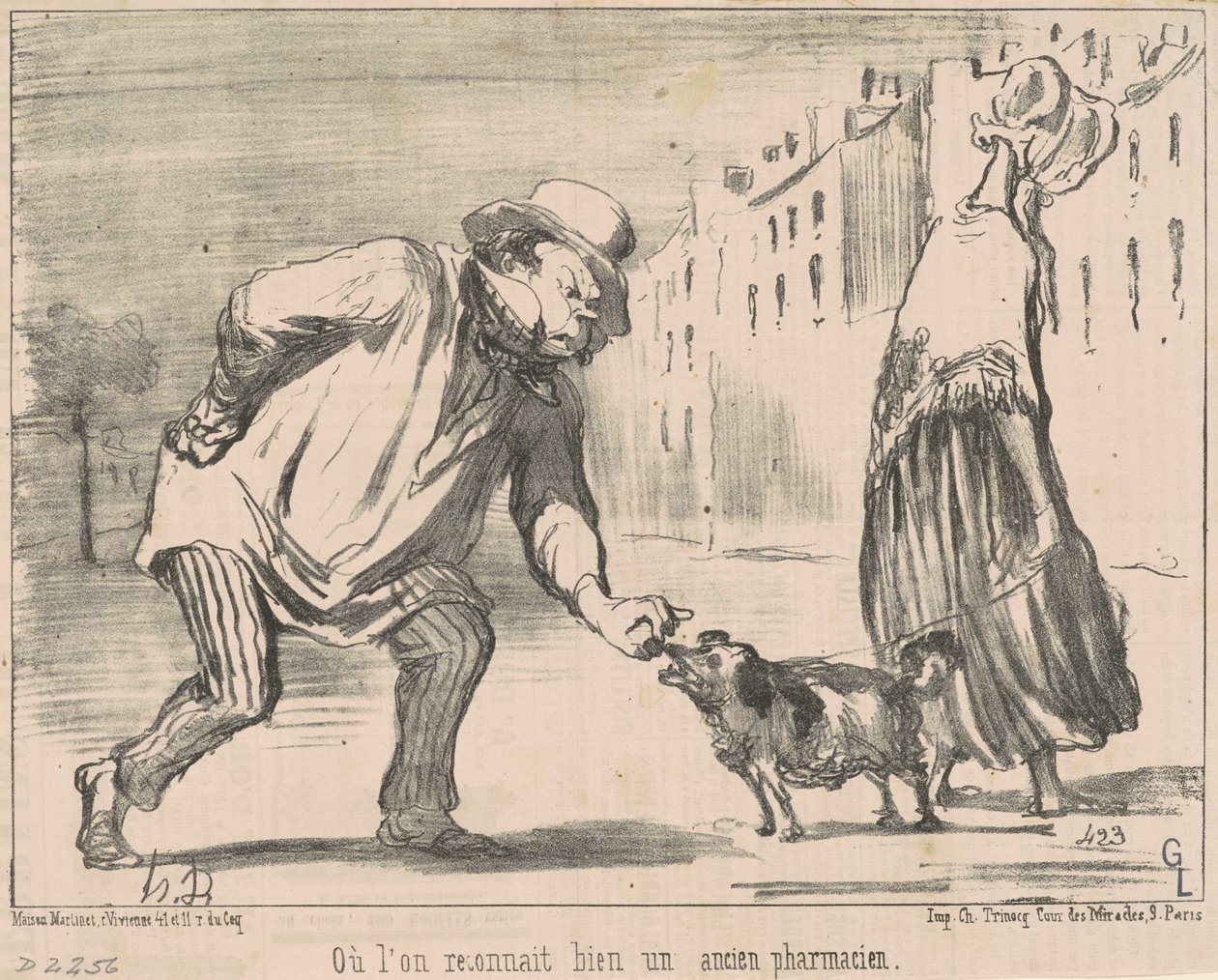 Tanıdığımız yer ... eski bir eczacı by Honoré Daumier
