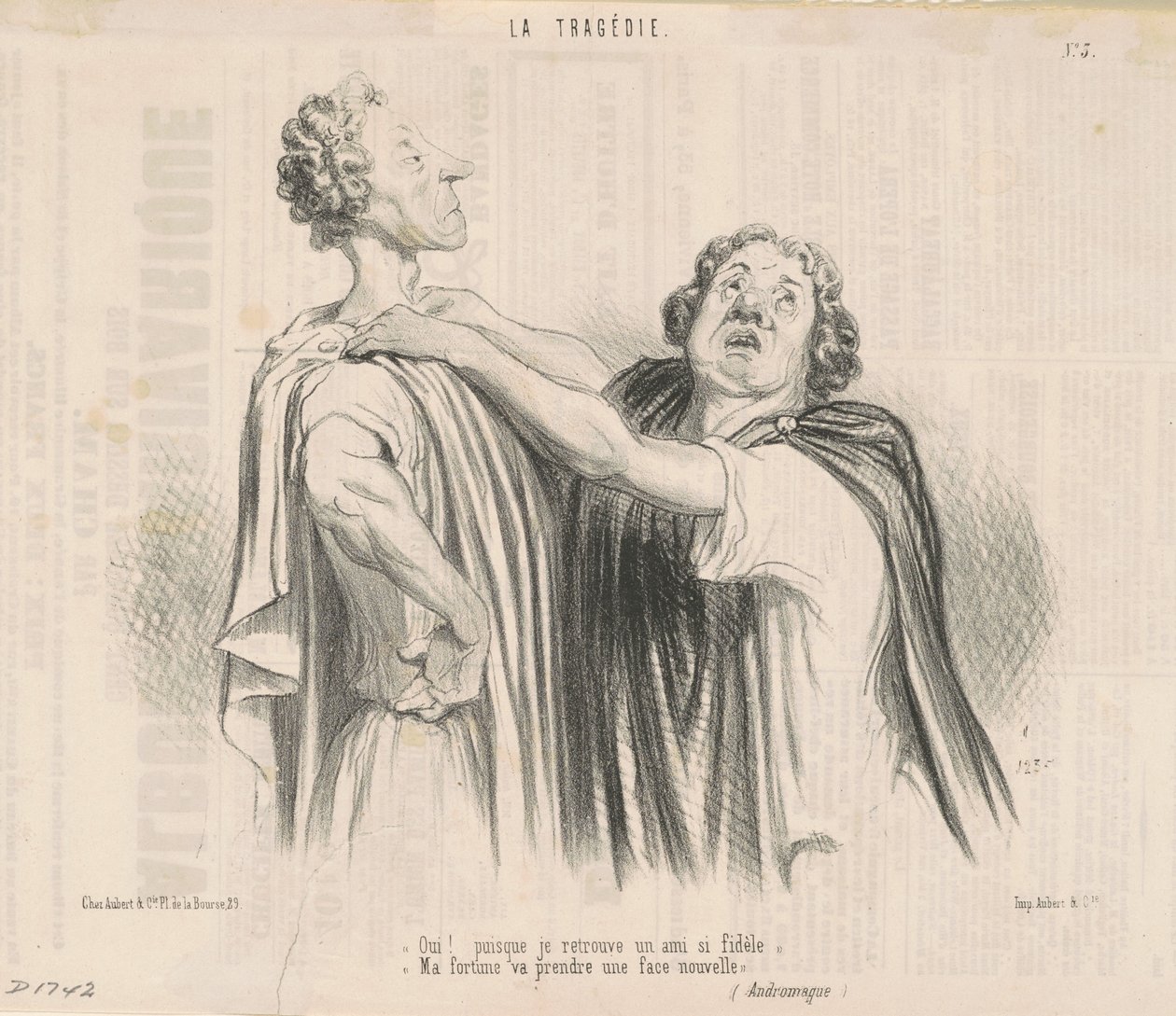 Evet! Bu kadar sadık bir arkadaş bulduğumdan beri... by Honoré Daumier