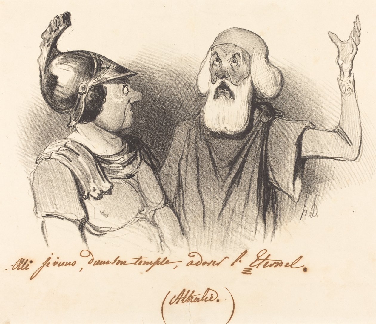 Evet geliyorum, tapınağına... by Honoré Daumier