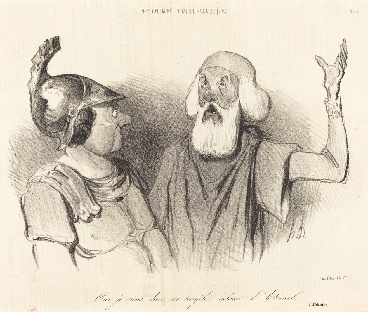Evet geliyorum, tapınağına... by Honoré Daumier