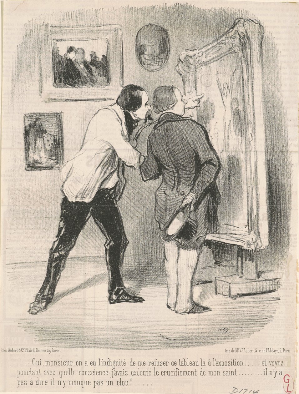Evet... bu tabloyu bana reddetme küstahlığını yaşadılar... by Honoré Daumier