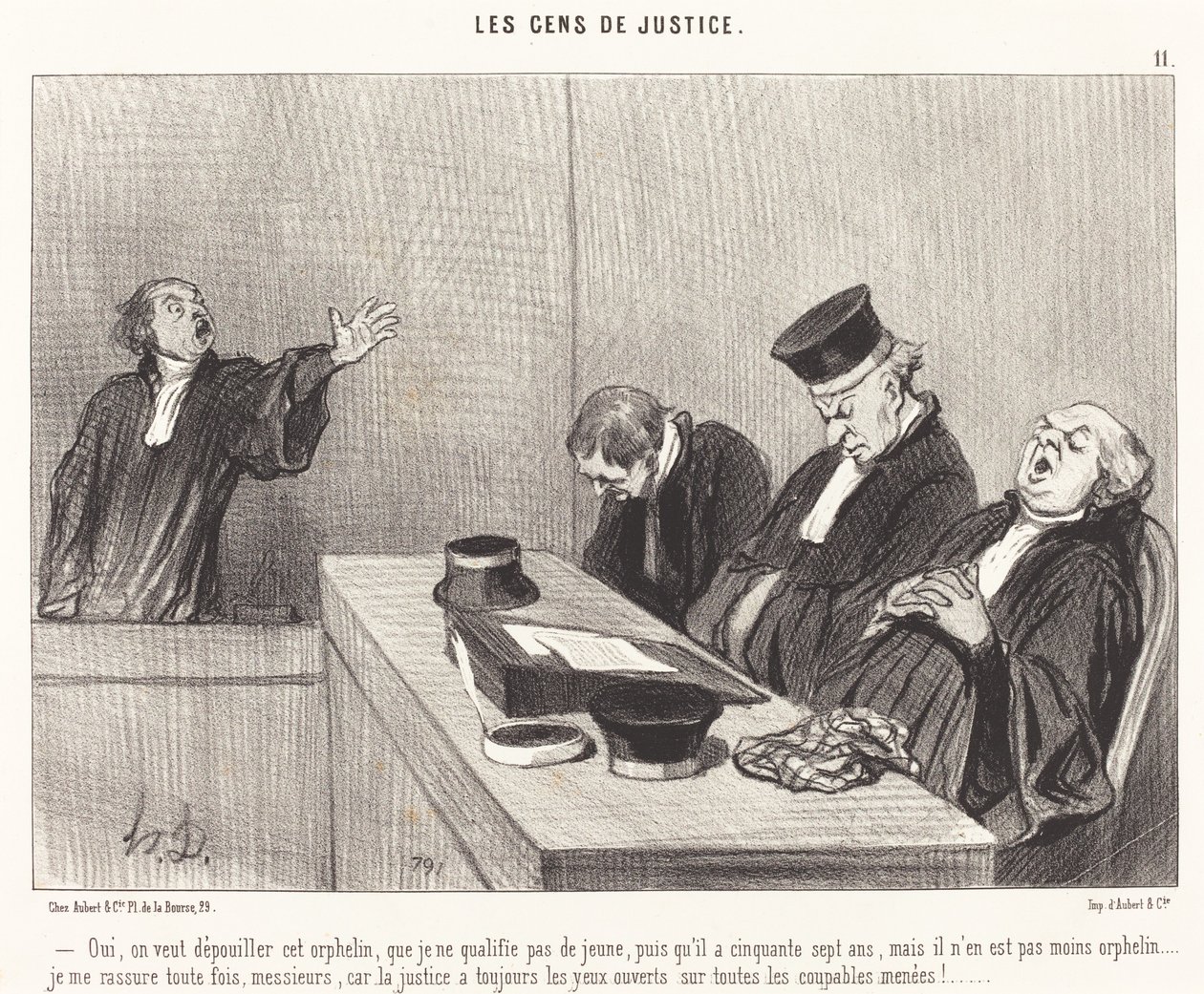 Evet, bu yetimi soymak istiyoruz... by Honoré Daumier