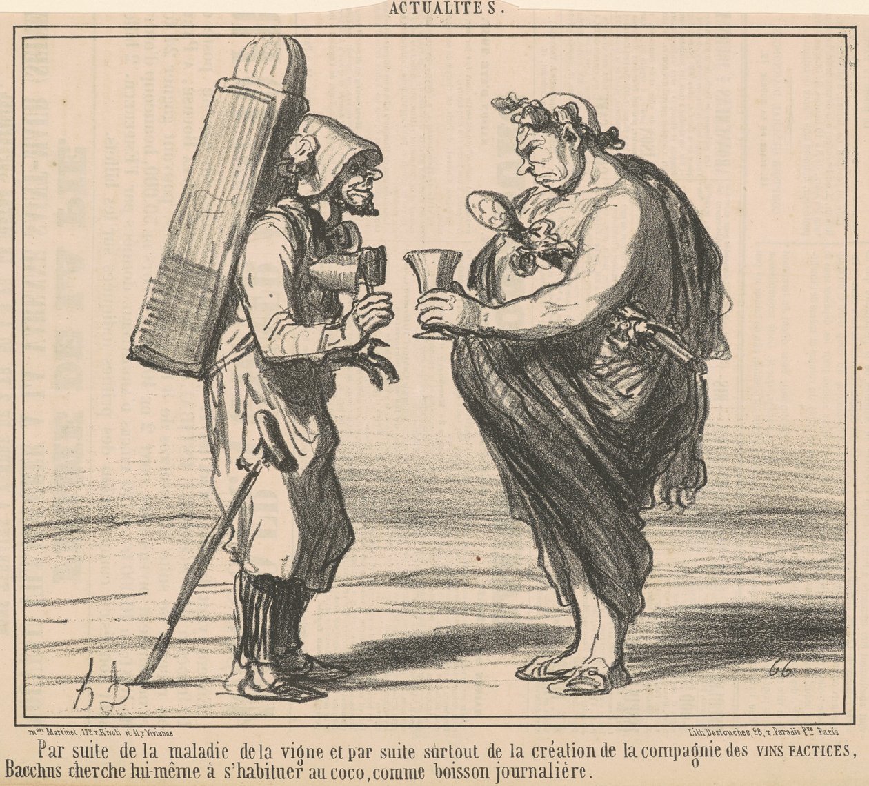Asma hastalığı sonucu by Honoré Daumier