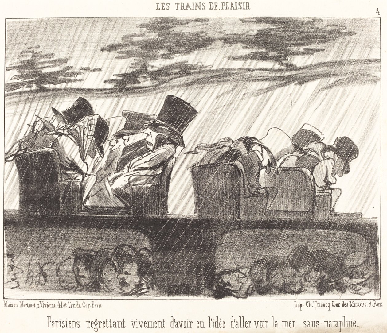 Parisliler çok pişman... by Honoré Daumier