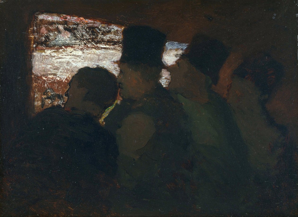 "Parterre"" Tiyatroda Seyirci Honore Daumier (1808-1879) tarafından yapılan resim 1858 Ulusal Batı Sanatı Müzesi, Tokyo Japonya by Honoré Daumier