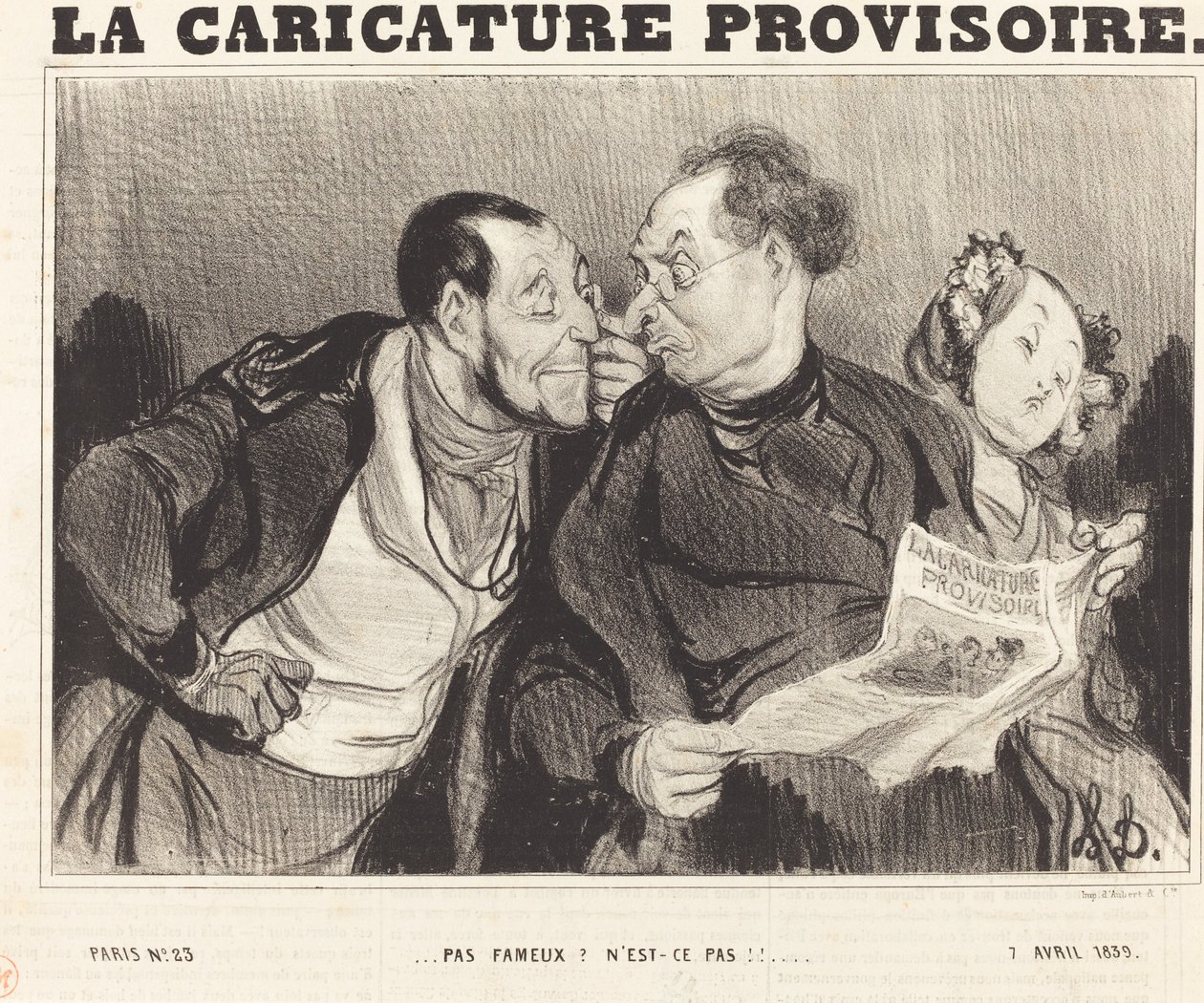 Ünlü değil? Değil mi!!... by Honoré Daumier