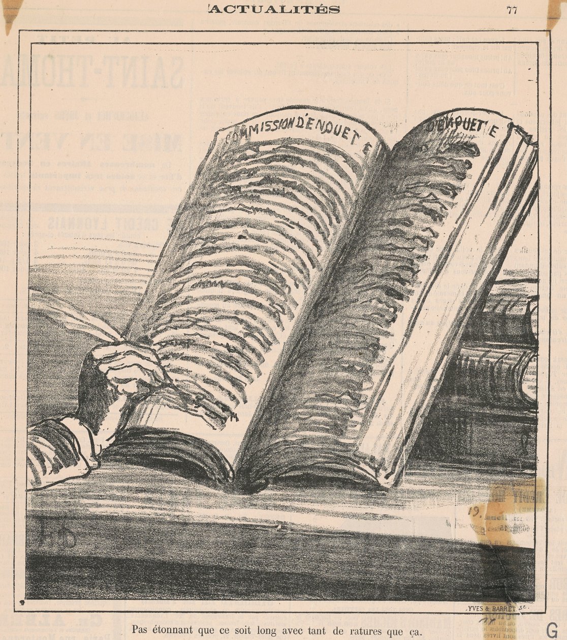 Uzun olmasına şaşmamalı... by Honoré Daumier