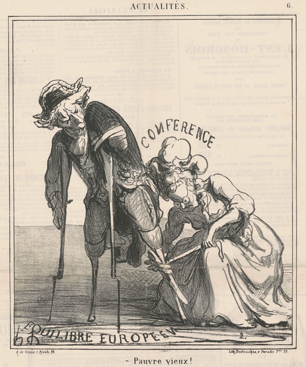 zavallı yaşlı by Honoré Daumier