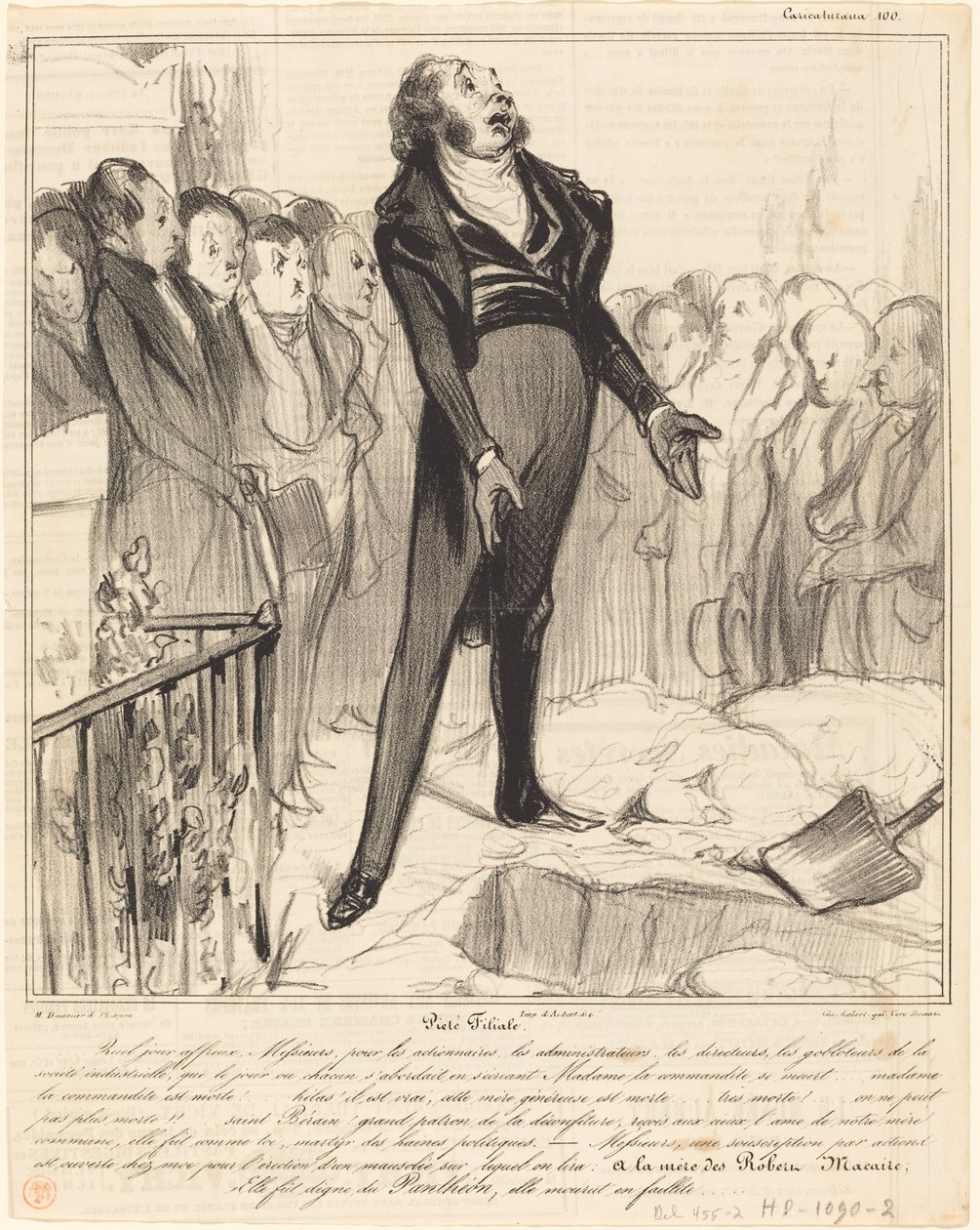 Evlada Dindarlığı by Honoré Daumier