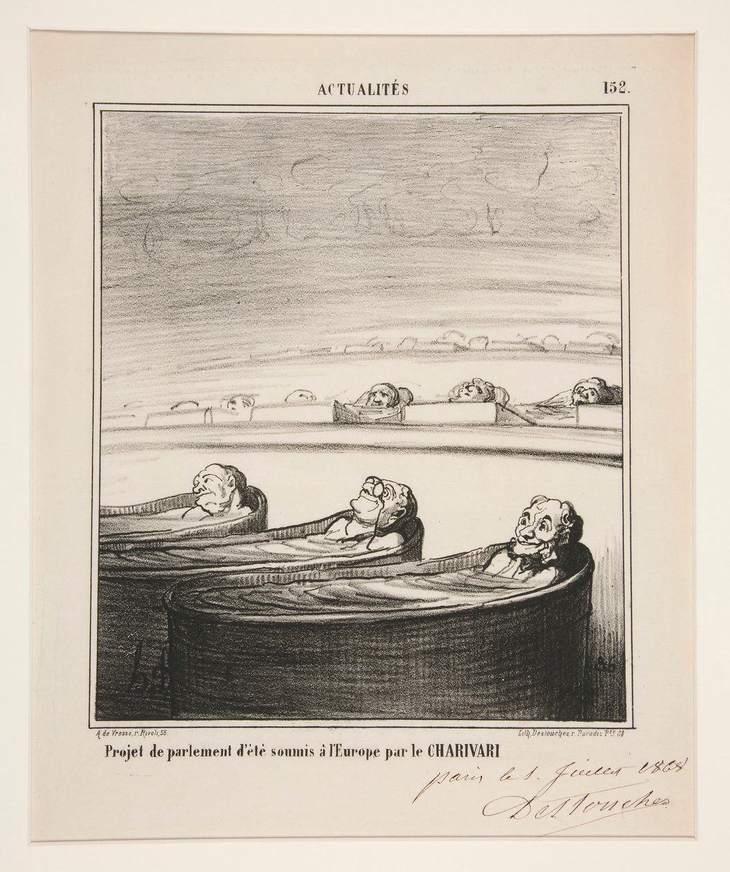 parlamento projesi by Honoré Daumier