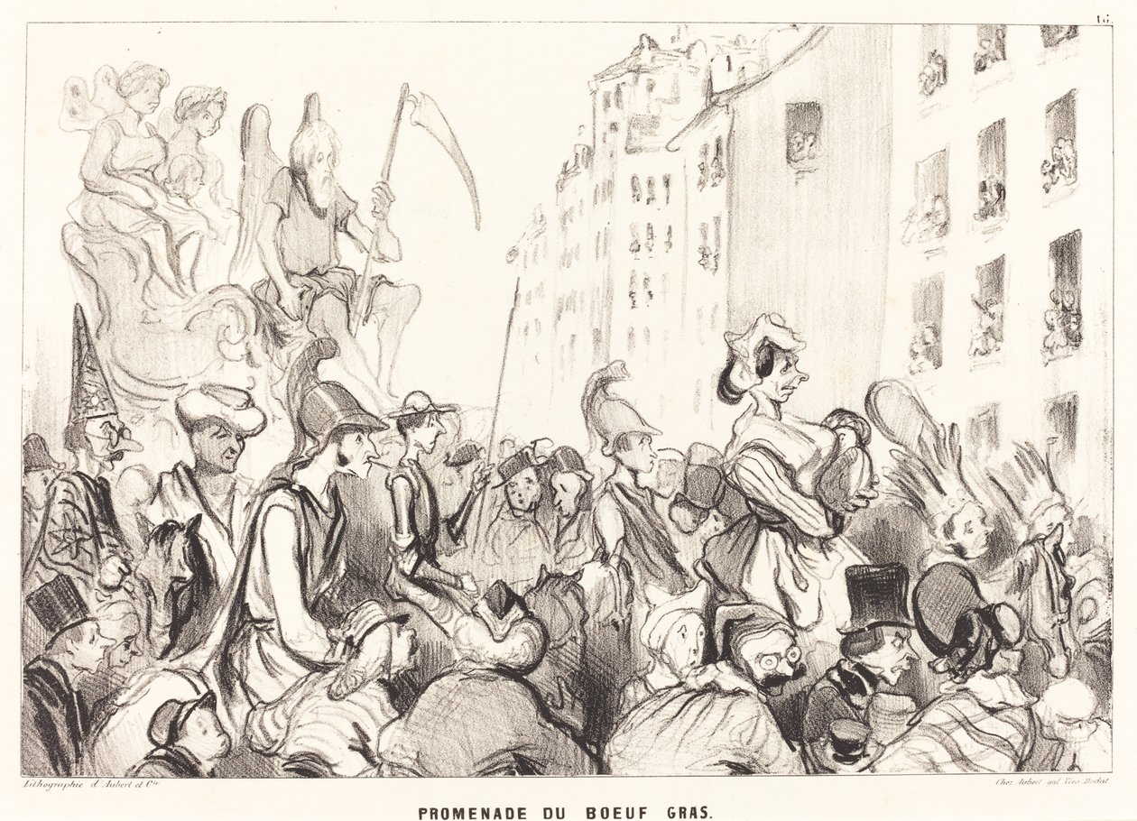 Yağlı Öküz Yürüyüşü by Honoré Daumier