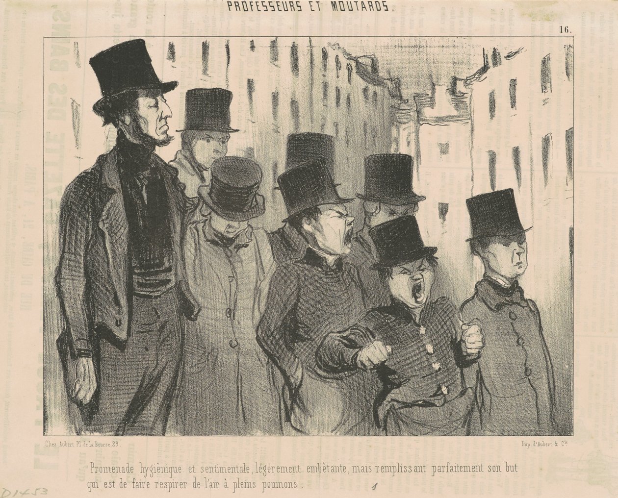 Hijyenik ve duygusal yürüyüş... by Honoré Daumier
