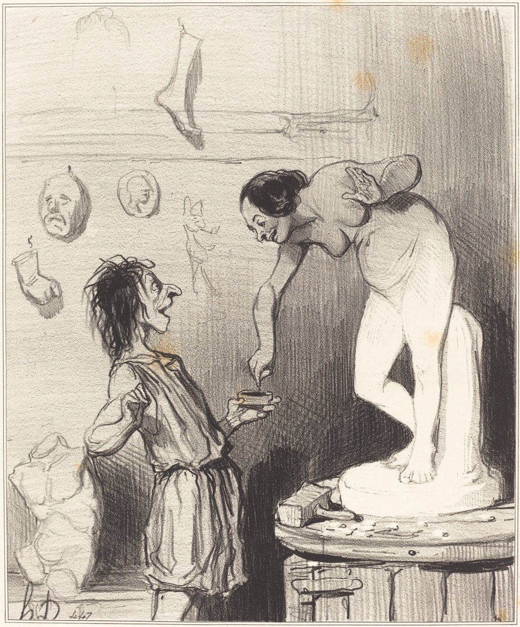 Pigmalion by Honoré Daumier