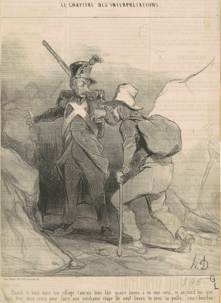 Köyünüzdeyken... by Honoré Daumier