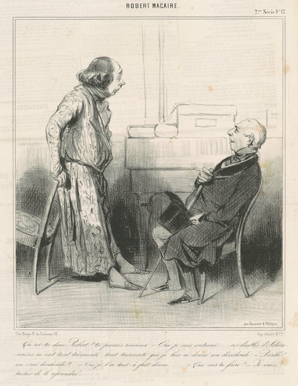 Senin neyin var, Robert? ... by Honoré Daumier