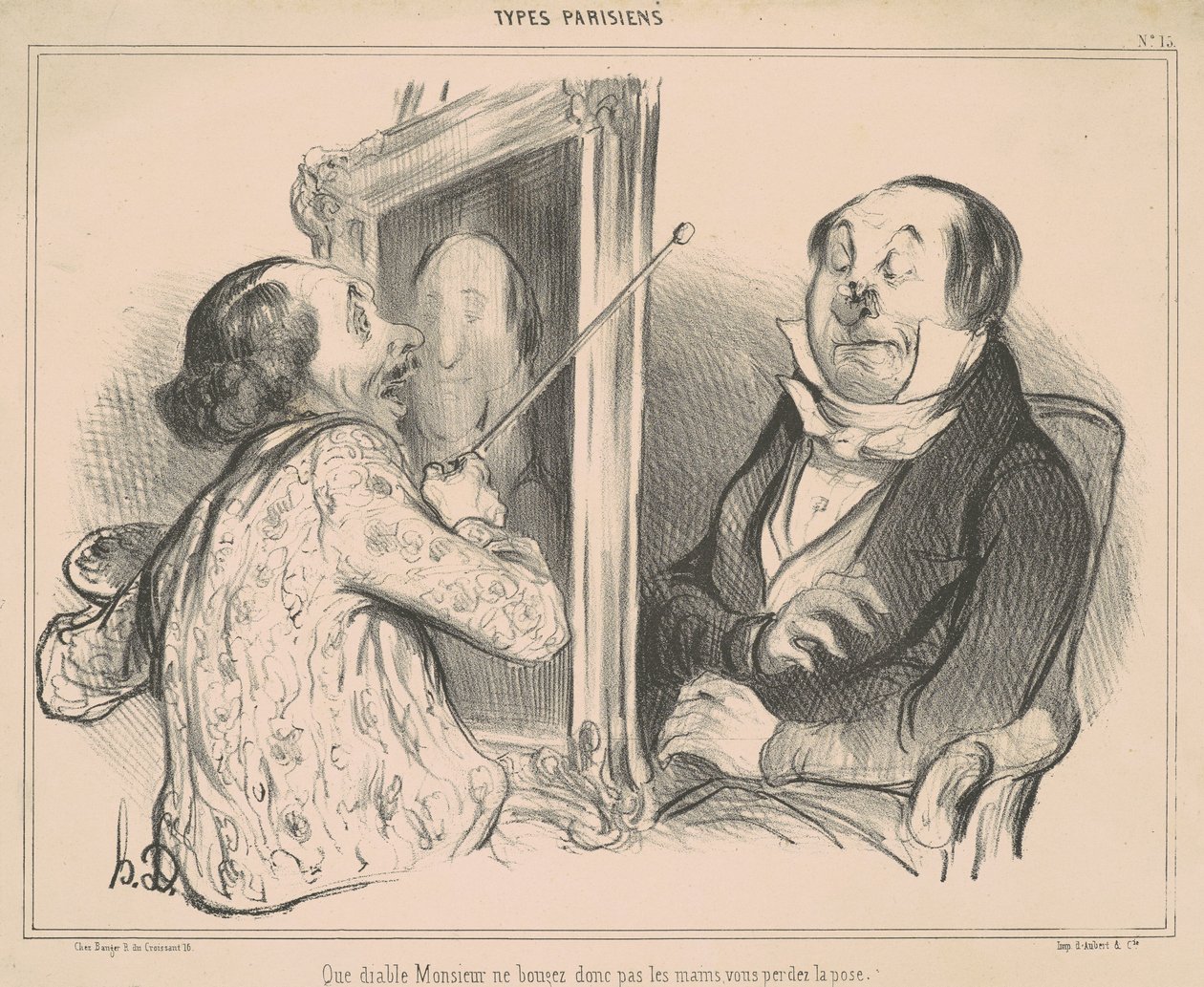 Ne iblis efendim hareket etmiyor... by Honoré Daumier