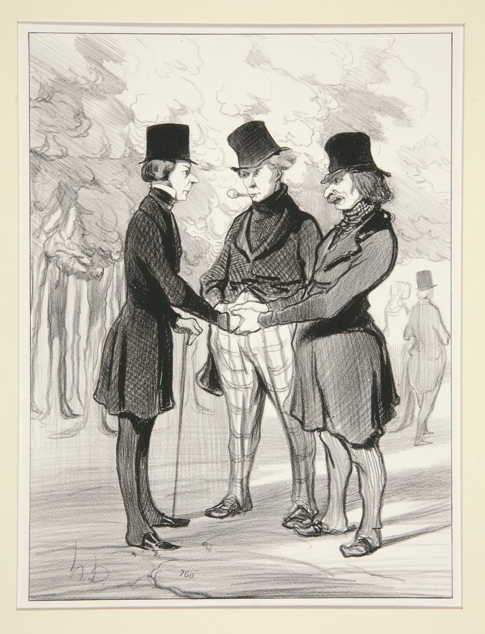Ne mutlu bir toplantı by Honoré Daumier