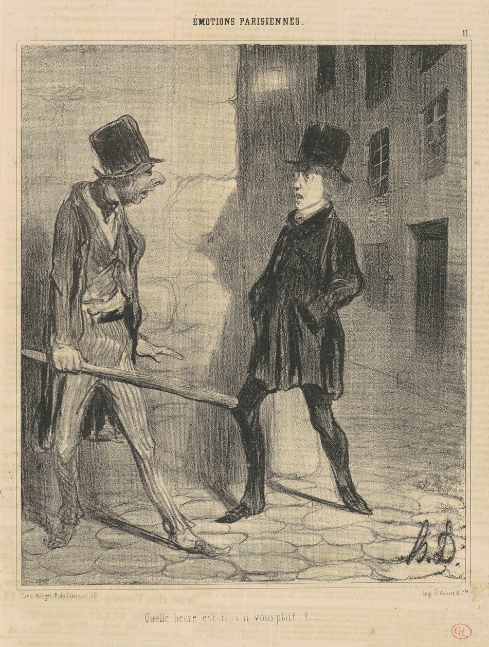 Saat kaç Lütfen?... by Honoré Daumier