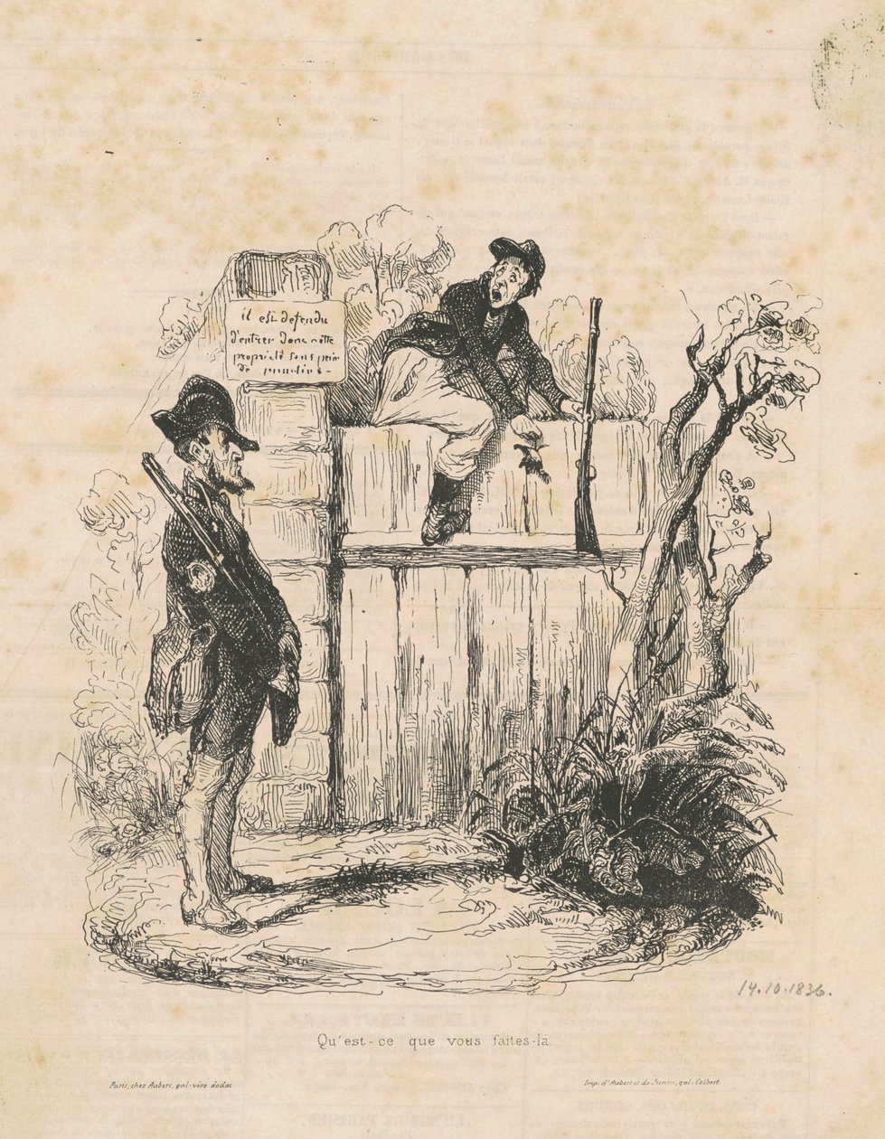 Burada ne yapıyorsun... by Honoré Daumier