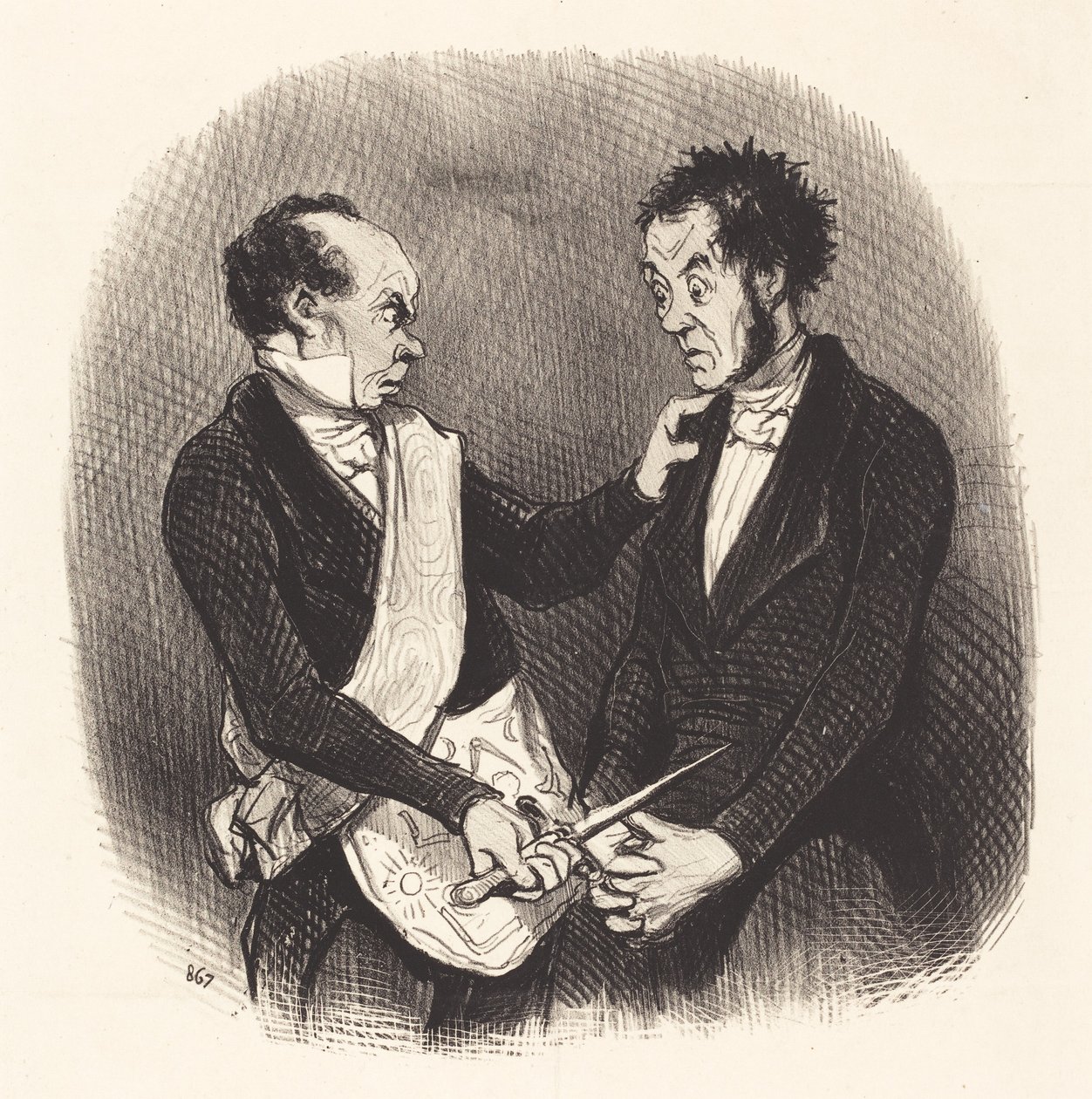 Bir Mason resepsiyonu by Honoré Daumier