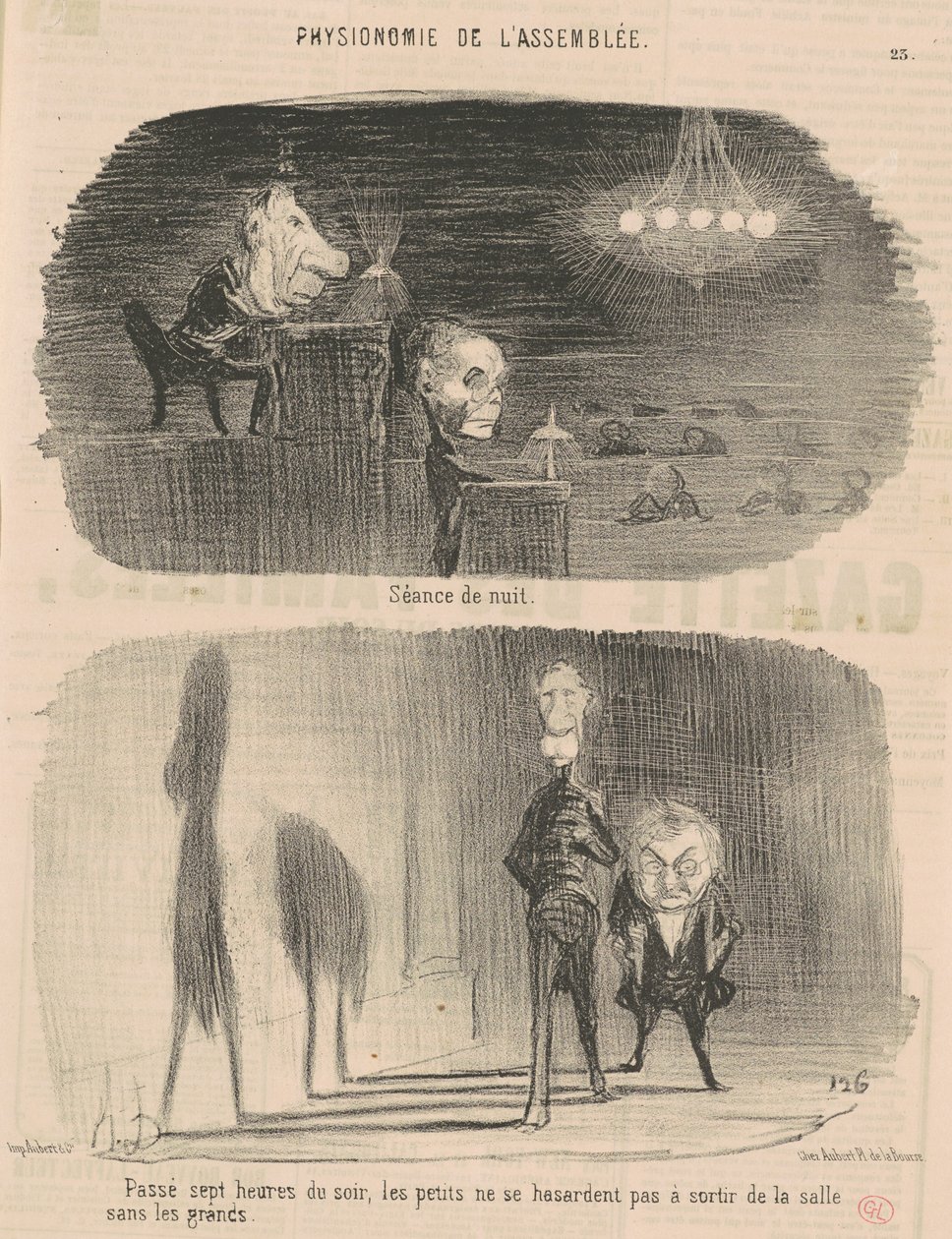 gece seansı by Honoré Daumier