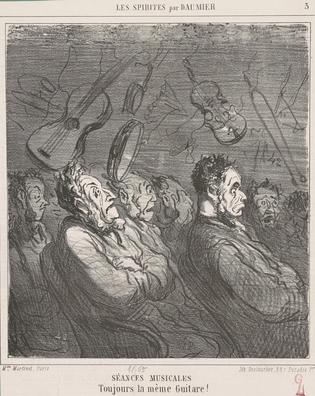 Müzik seansları by Honoré Daumier