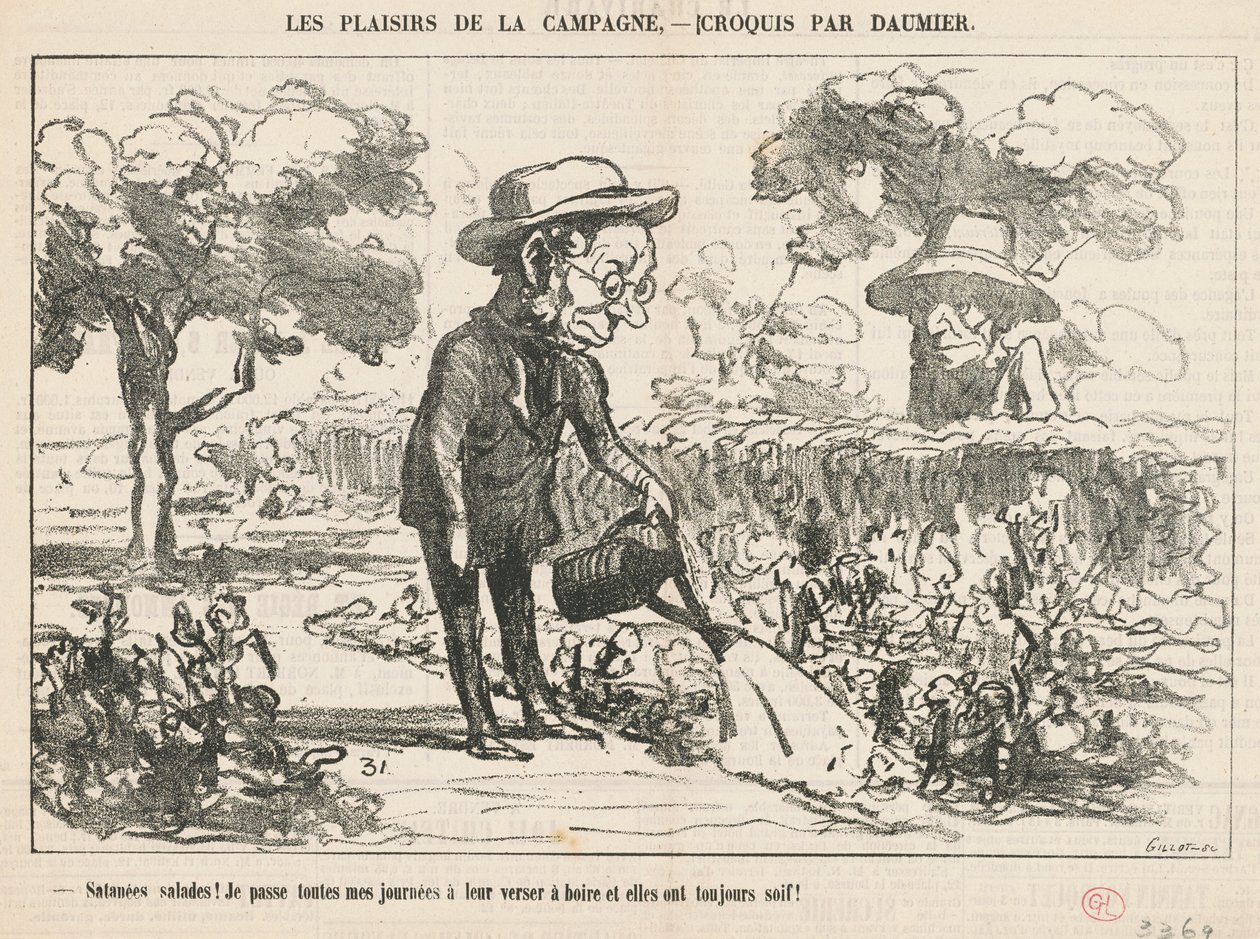Lanet salatalar... by Honoré Daumier