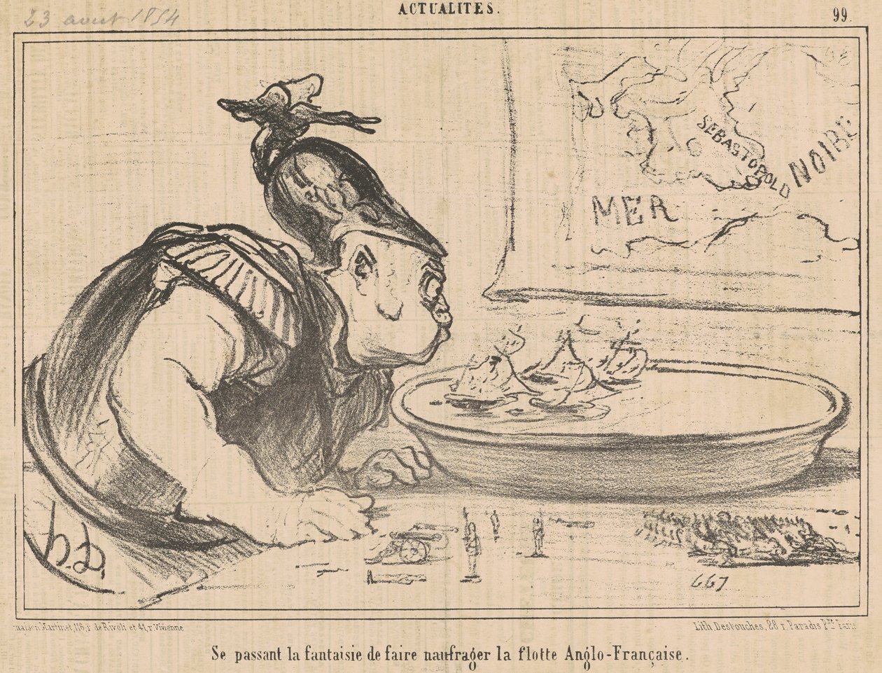 Yıkım fantezisinden geçmek... by Honoré Daumier