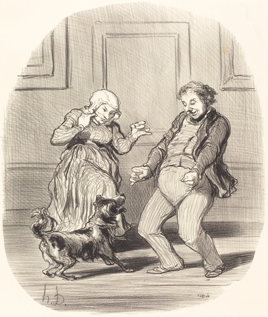 Sevinç... sıcak hava dalgasının sonunda by Honoré Daumier