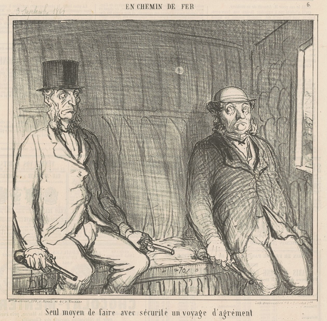 Bunu güvenli bir şekilde yapmanın tek yolu by Honoré Daumier