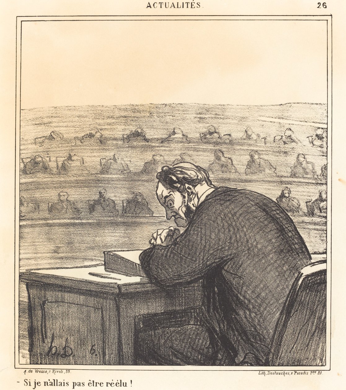 Yeniden seçilmeseydim! by Honoré Daumier