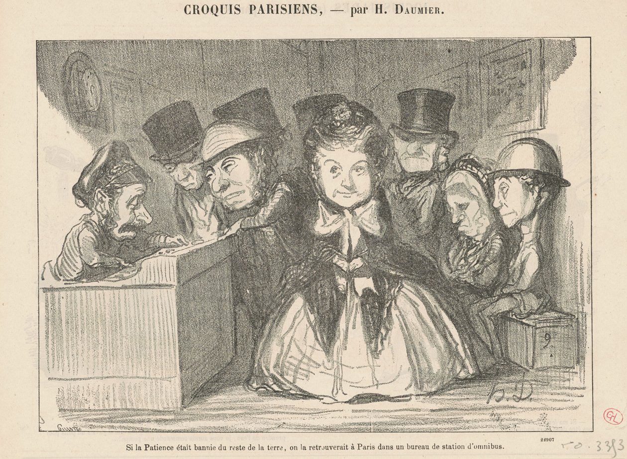 Sabır geri kalanından sürgün edilmiş olsaydı... by Honoré Daumier