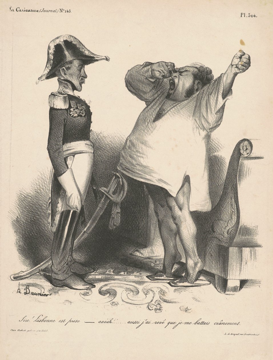 Efendim! Lizbon ele geçirildi... (Efendim! Lizbon ele geçirildi...) by Honoré Daumier