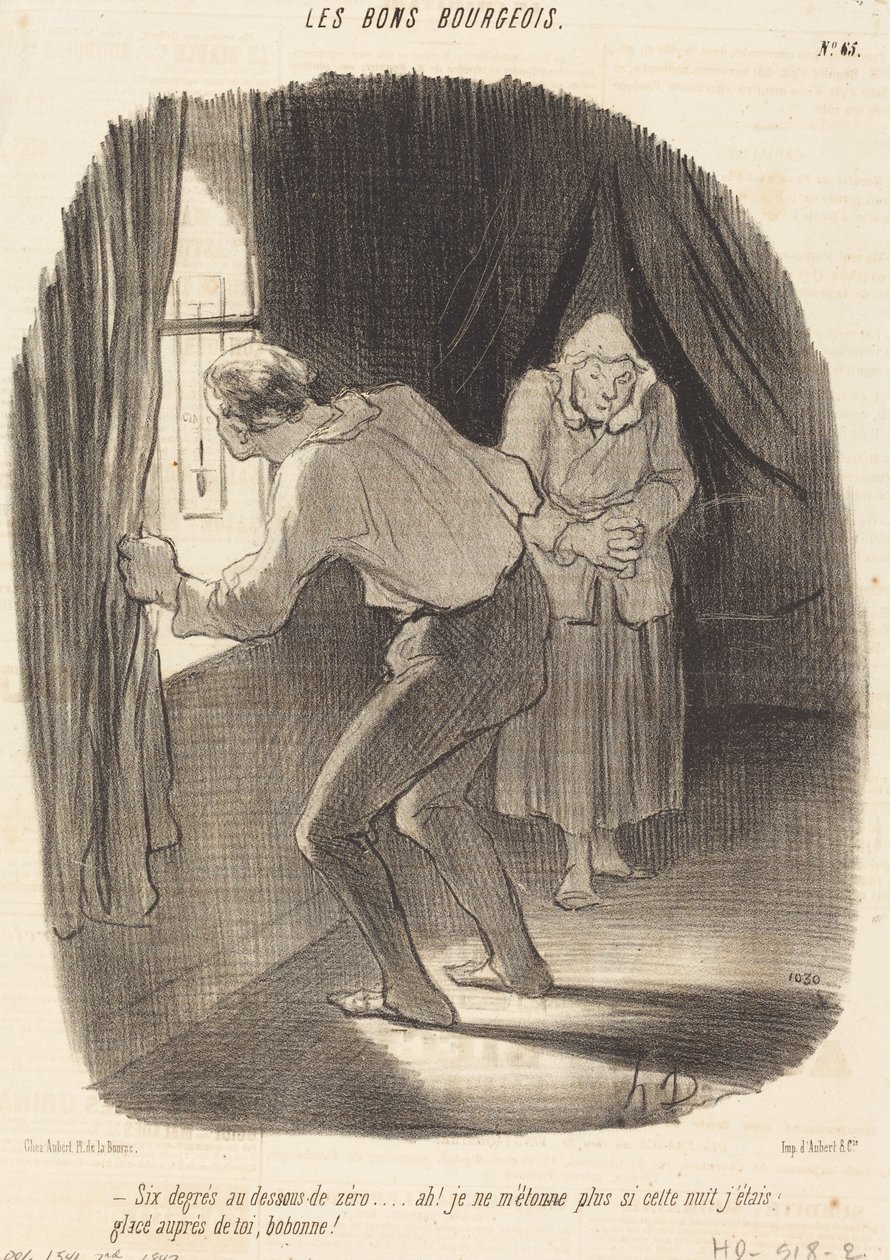 Sıfırın altı derece... by Honoré Daumier