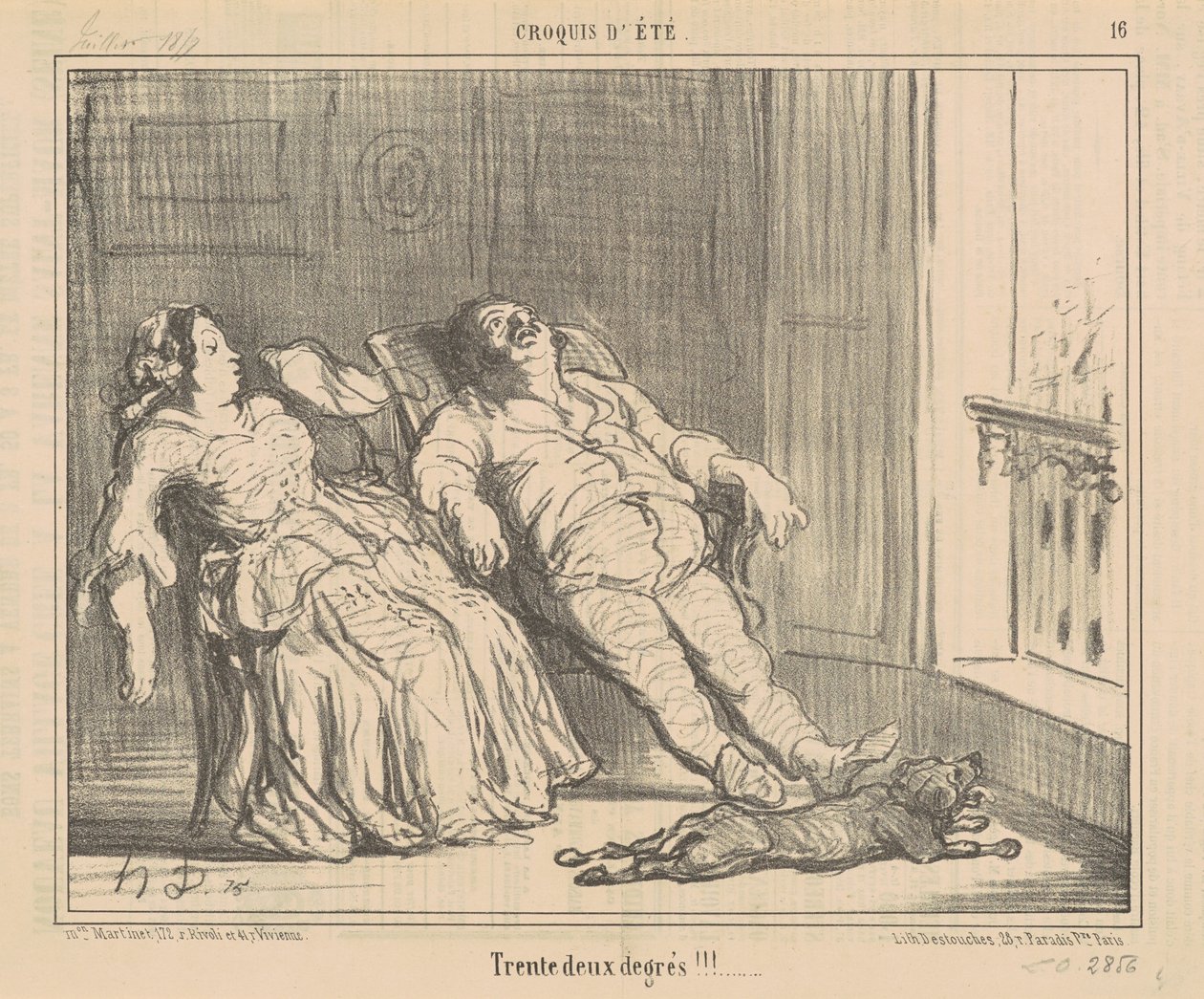 İki derece deneyin!!! by Honoré Daumier