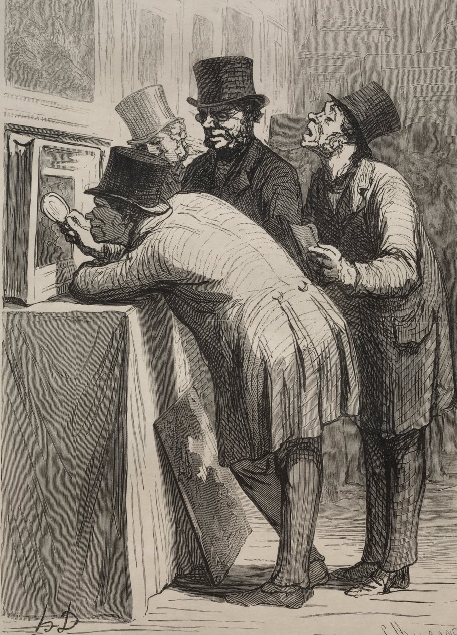 Müzayede Odası: Amatör. by Honoré Daumier