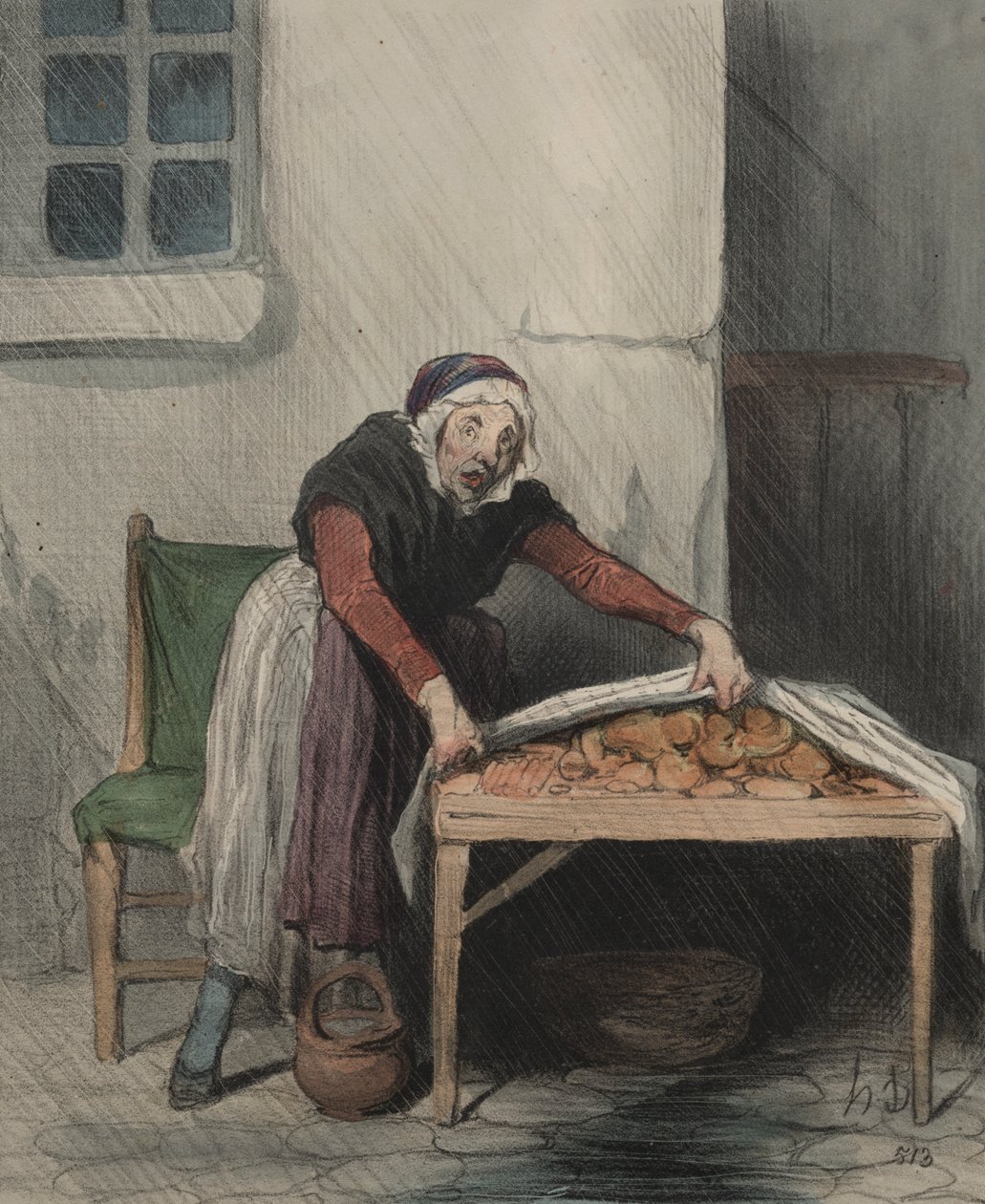 Yorum Bölümü, levha 8: Her yanık soğuk sudan korkar by Honoré Daumier