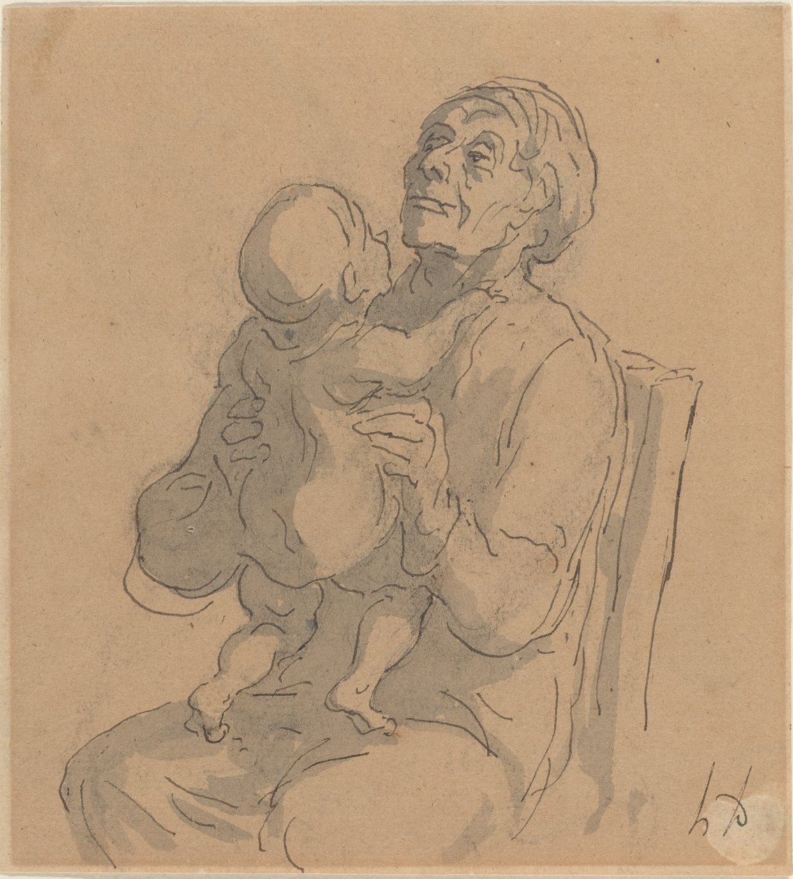 Büyükanne by Honoré Daumier