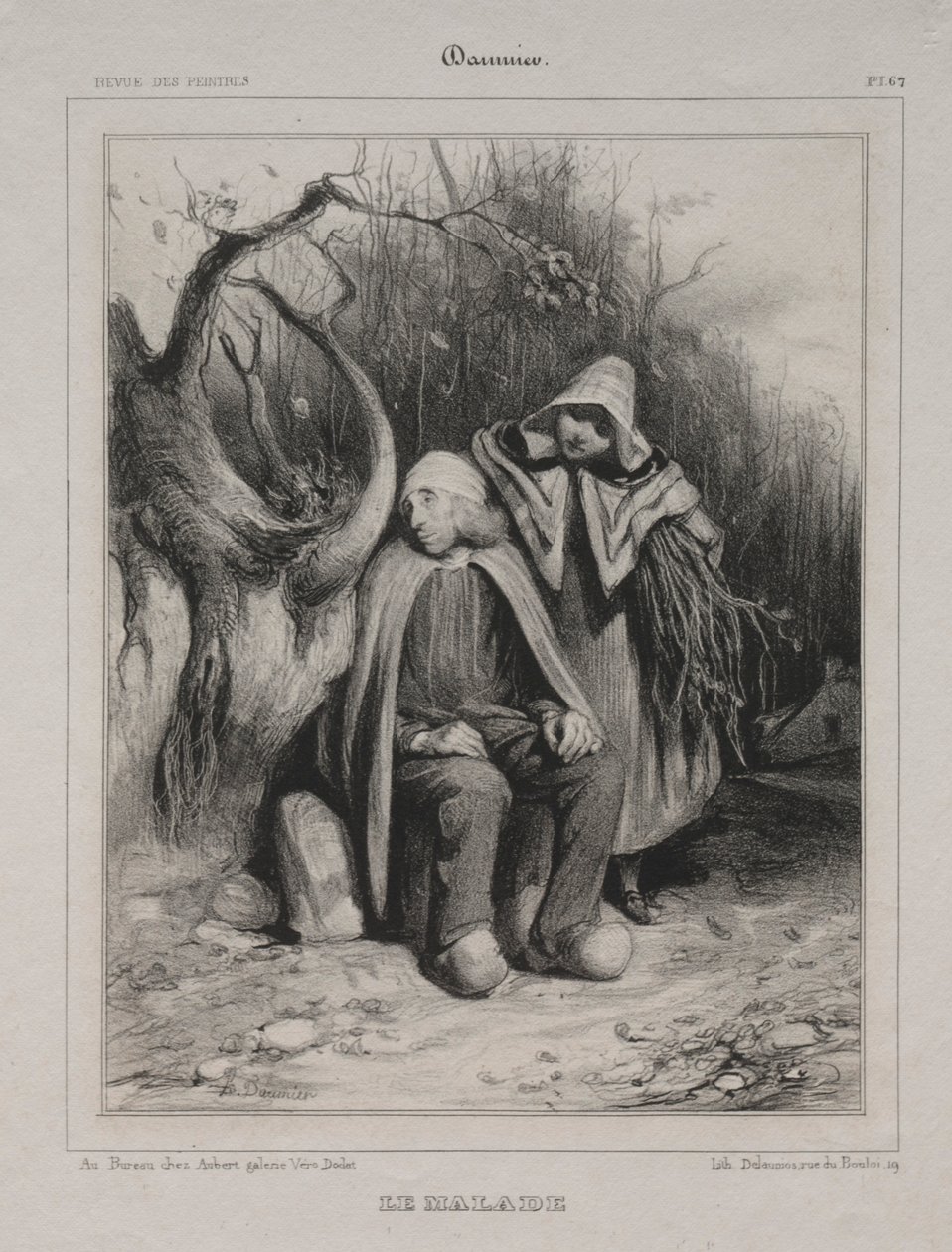 Geçersiz, 1835. by Honoré Daumier