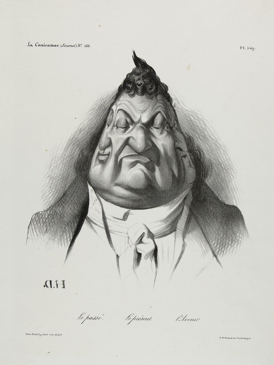Geçmiş, Şimdi, Gelecek, levha 349, 1834 by Honoré Daumier