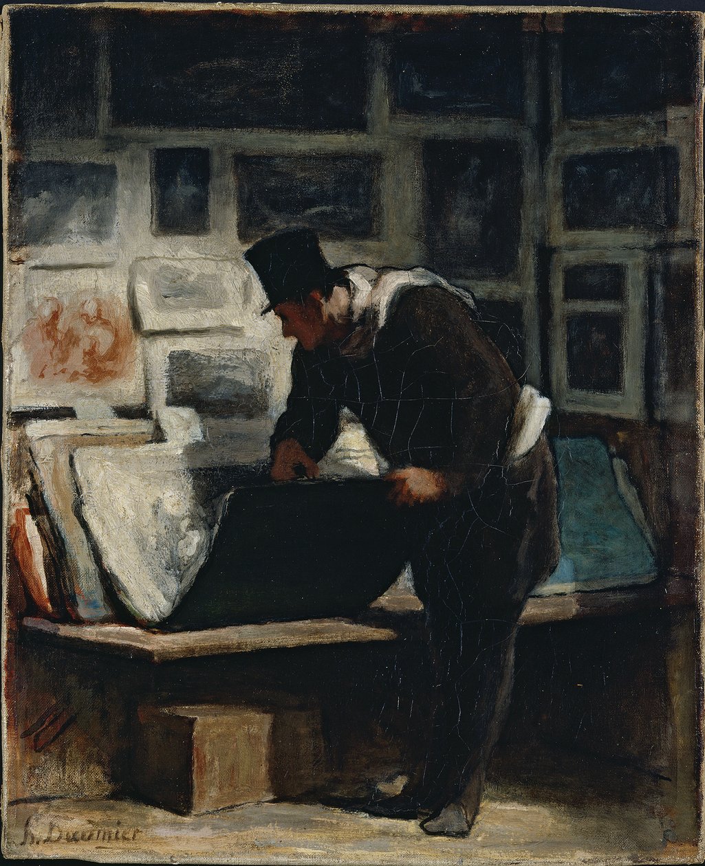 Baskı Koleksiyoncusu by Honoré Daumier