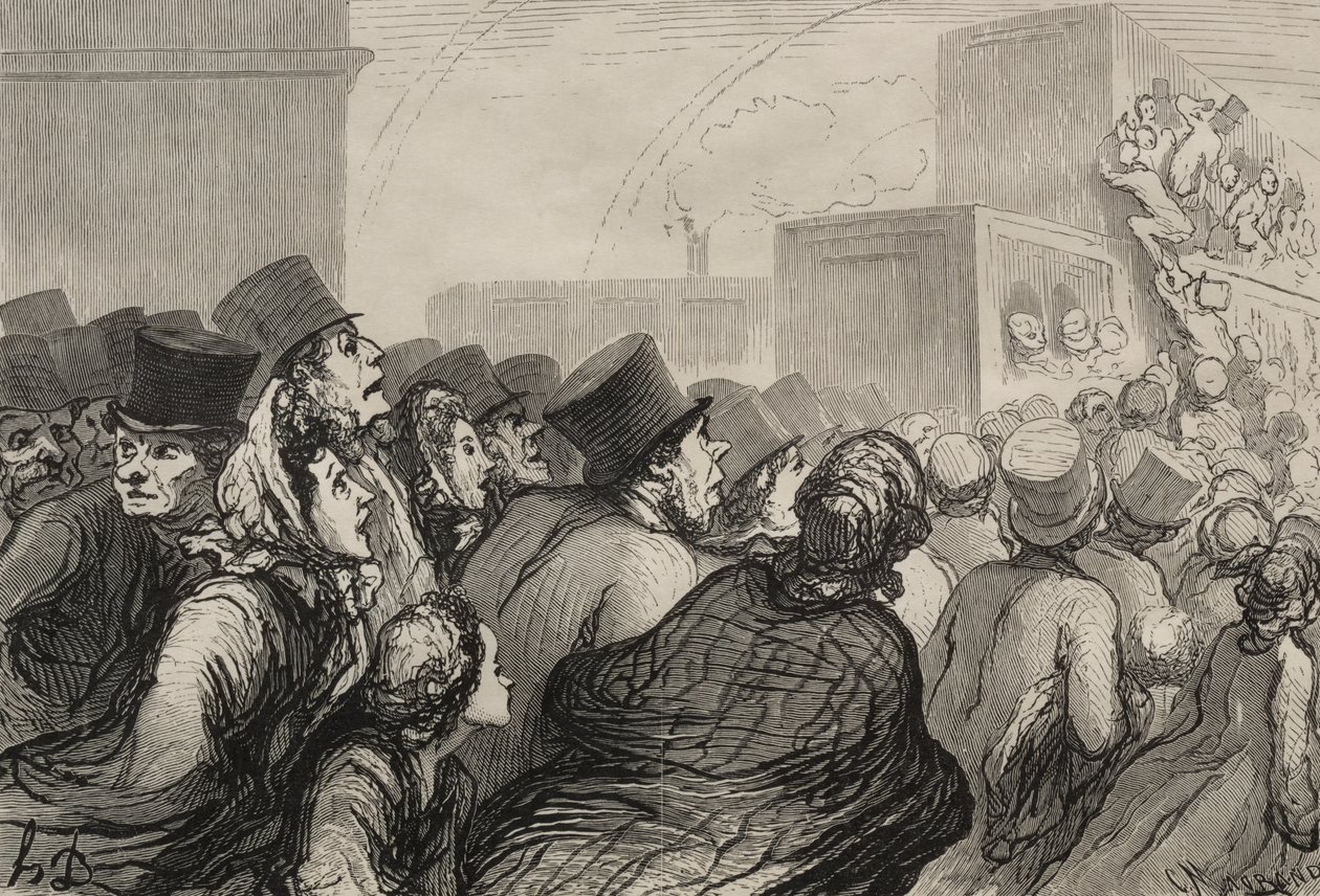 Demiryolu: Pazar Gezisi by Honoré Daumier