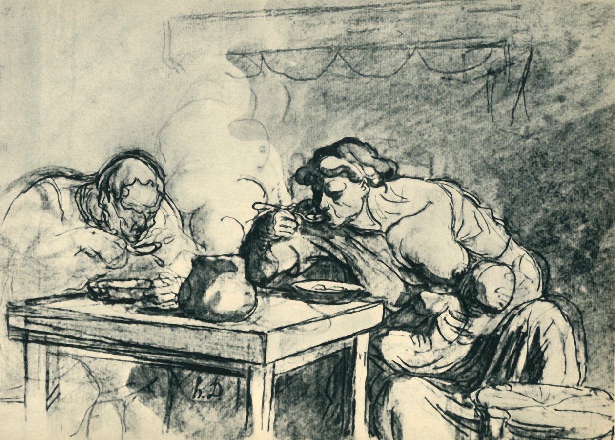 Çorba, c1862-1865, 1943. by Honoré Daumier