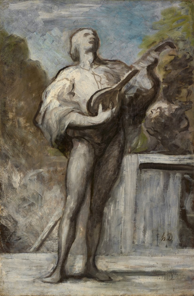Troubadour, 1868-1873 by Honoré Daumier